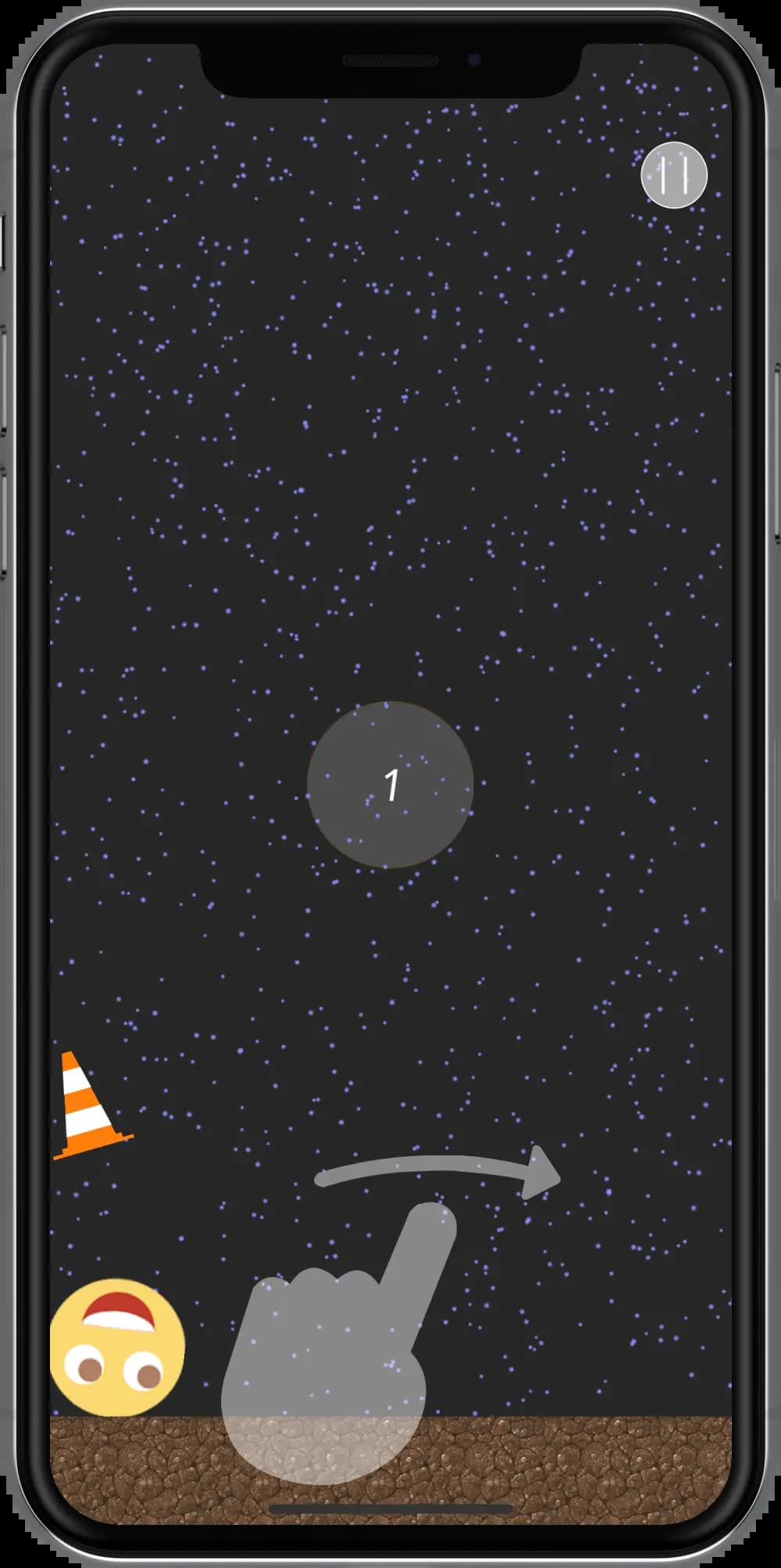 Image of iPhone running Heavy Rain app