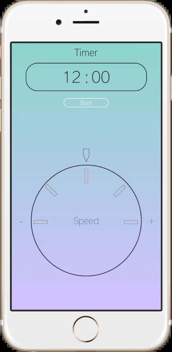 Image of iPhone running Quick Meditation app